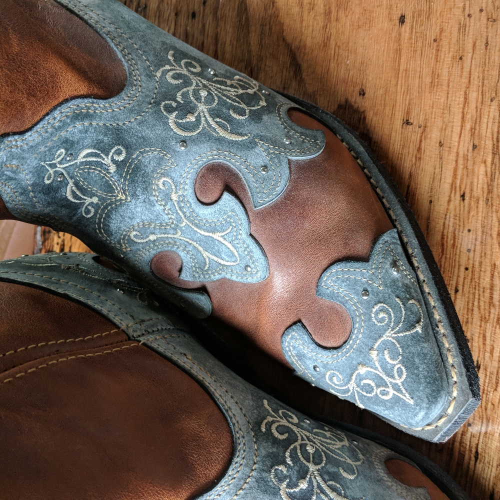 rockin leather womens boots